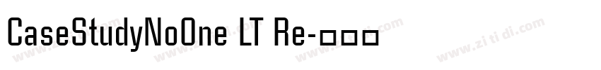 CaseStudyNoOne LT Re字体转换
